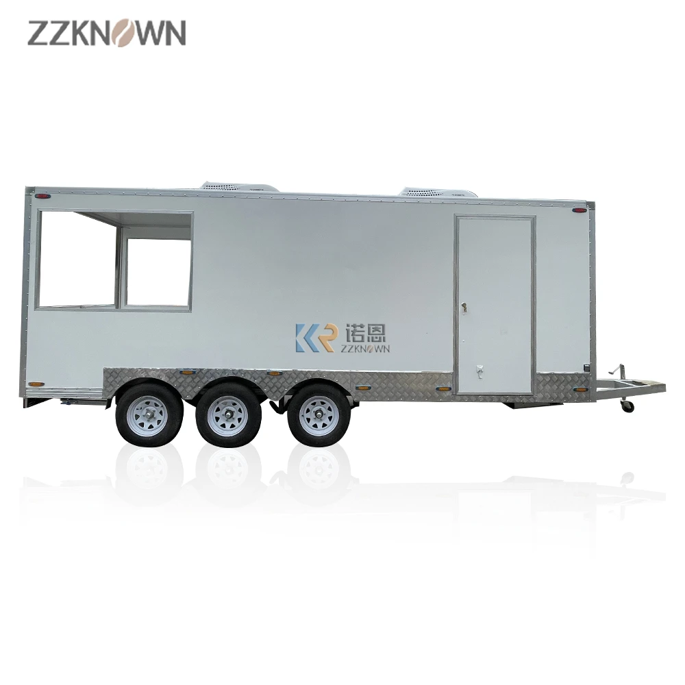 Mobile Kitchen Food Trailer Truck Barbeque Cooking Food Caravan Burgers Vending Food Cart Wholesale Price