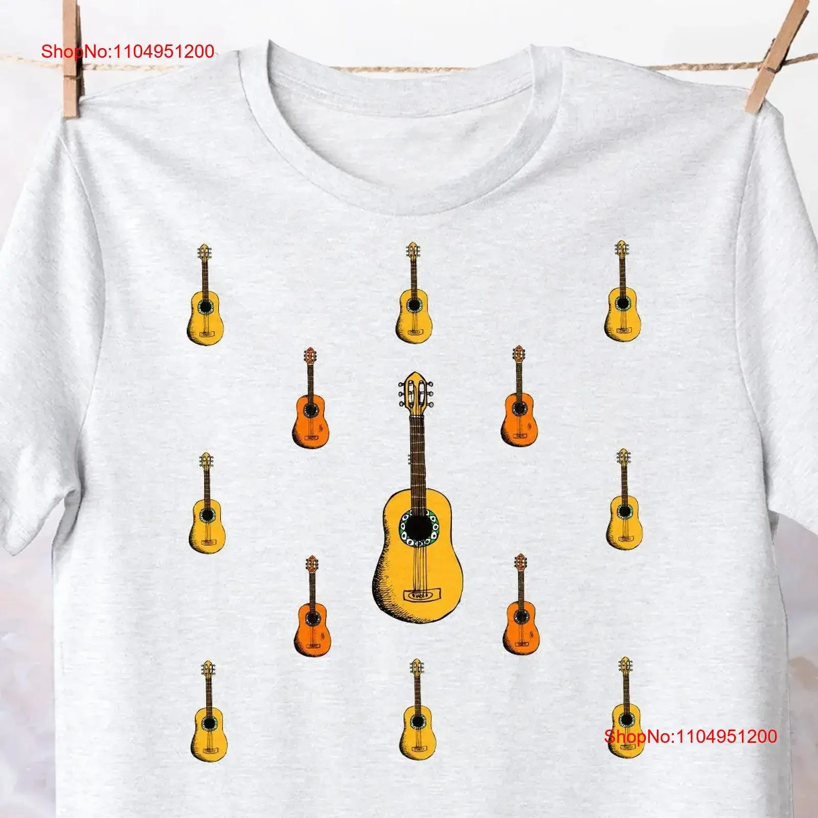 

Летняя футболка в стиле бохо с гитарным узором, одежда с музыкальным инструментом, милая хлопковая футболка в стиле хиппи с музыкальным искусством, винтажная винтажная стираная футболка