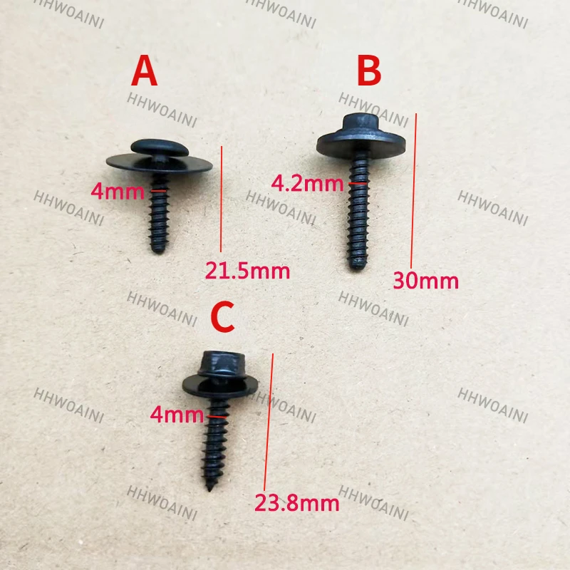 For Cadillac Chevrolet Buick Vehicle Bumper Fender Self-Tapping Screw Parts