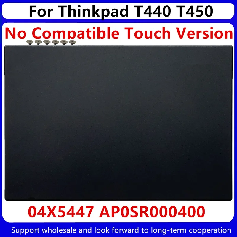 Tampa traseira do LCD para Lenovo Thinkpad, moldura dianteira, 04X5448, AP0SR000500, T440, T450, T460, 04X5447, AP0SR000400, novo