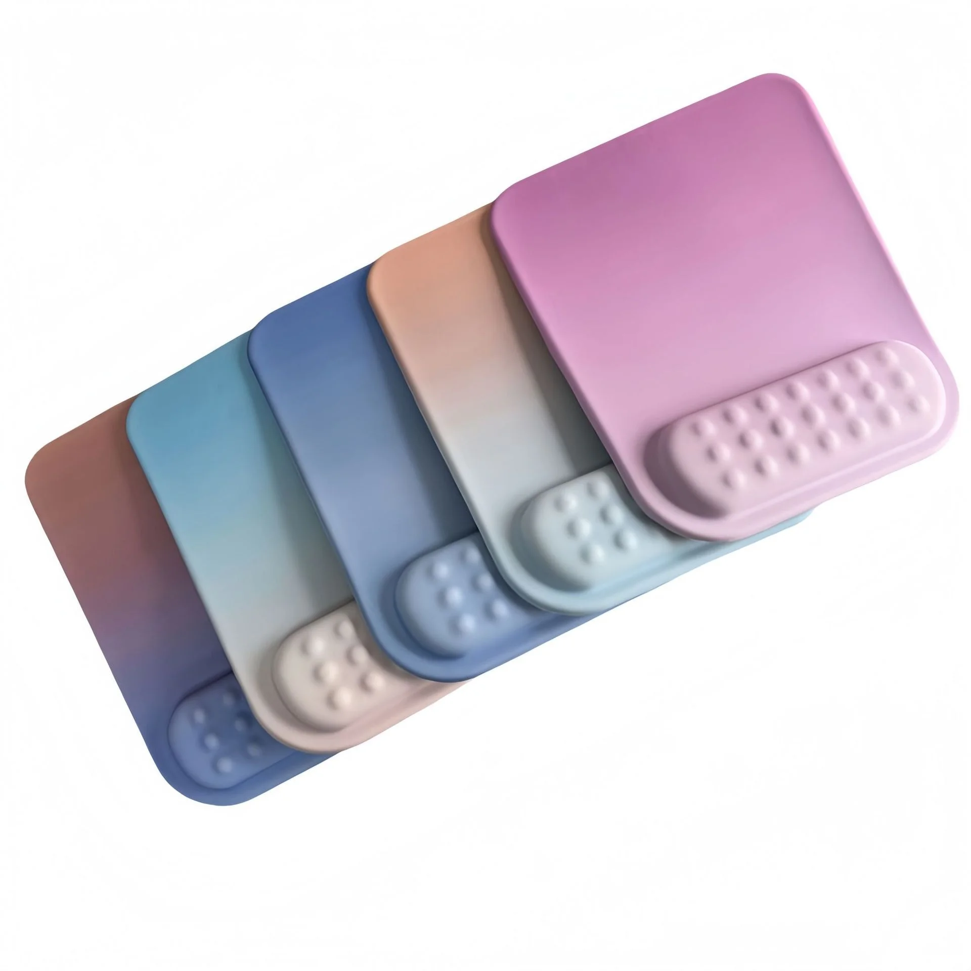 Silikon-Handgelenkauflage für Mauspad, 8 Farben, Büro- und Gaming-Unterlage, ergonomisch, rutschfest, Schreibtischunterlage mit Massagefunktion – Detail 12