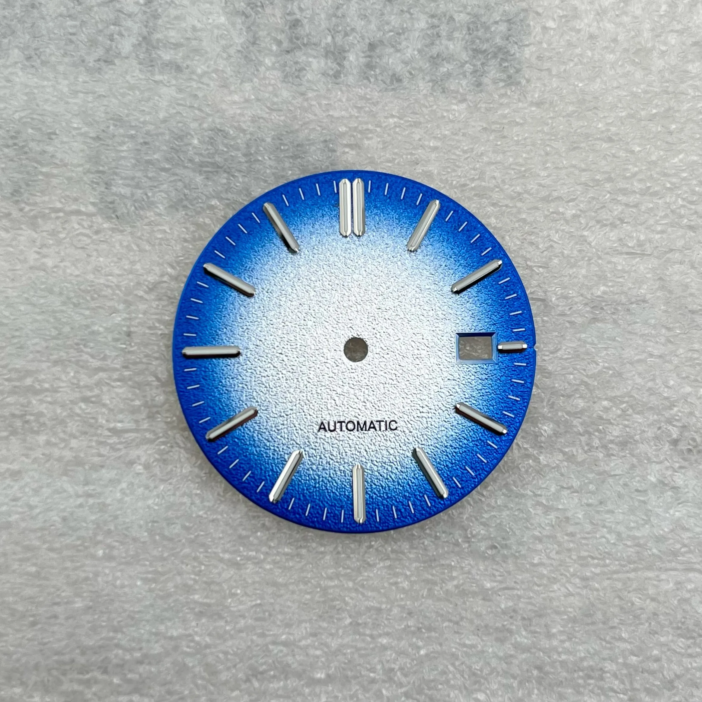 31.8mm No Logo Dial Spark Pattern Fit NH35 Automatic Movement Green Luminous Custom Logo Watch Modification Accessories
