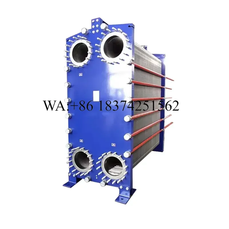 Wmwmnu Gasketed Stainless Steel Plate Heat Exchanger Plate Frame up to 4.5Mpa Pressure and 180C Temperature