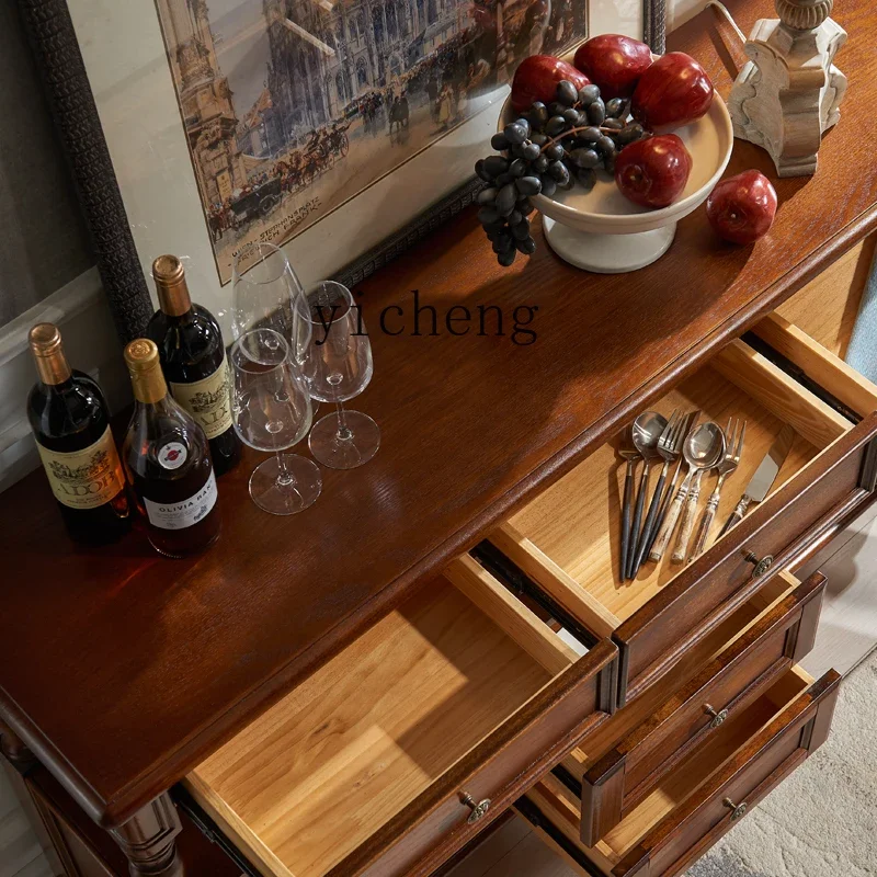 

LX Solid Wood Entryway Cabinet Hallway Foyer Entryway Table Decoration