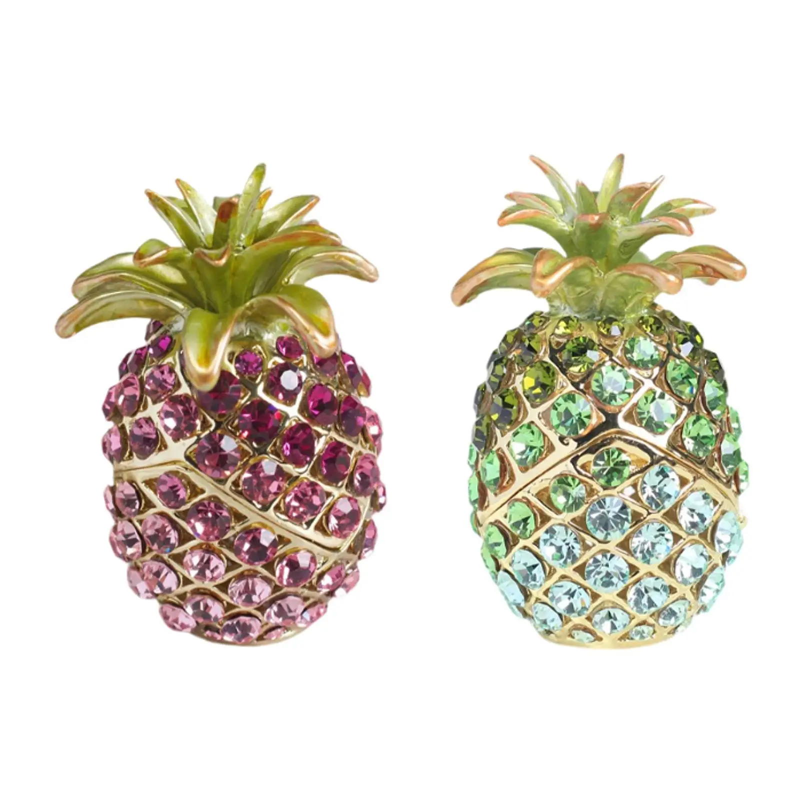 Pineapple Trinket Box Decoration Jewelry Case for Bracelet Earring Rings