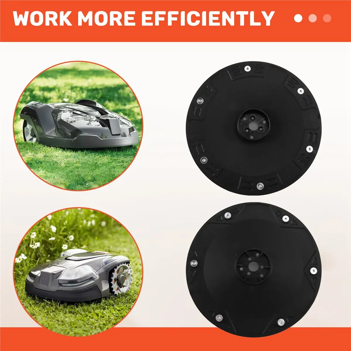 fitfit Blade Disc Cordless Grass Trimmer for Husqvarna G3-P2, Automower 420 430x 440 520 550,400 Series with Trimmer Blades