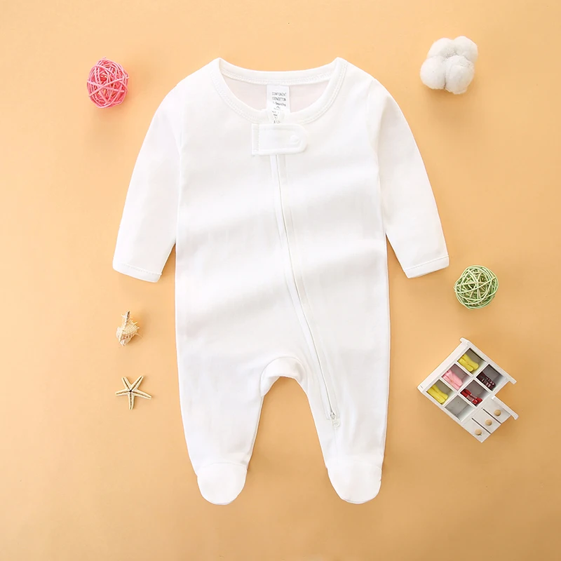 

Комбинезон для новорожденных, комбинезон на молнии с длинными рукавами, комбинезон для ползания с чехлом для ног, одежда для новорожденных 0-3 месяцев