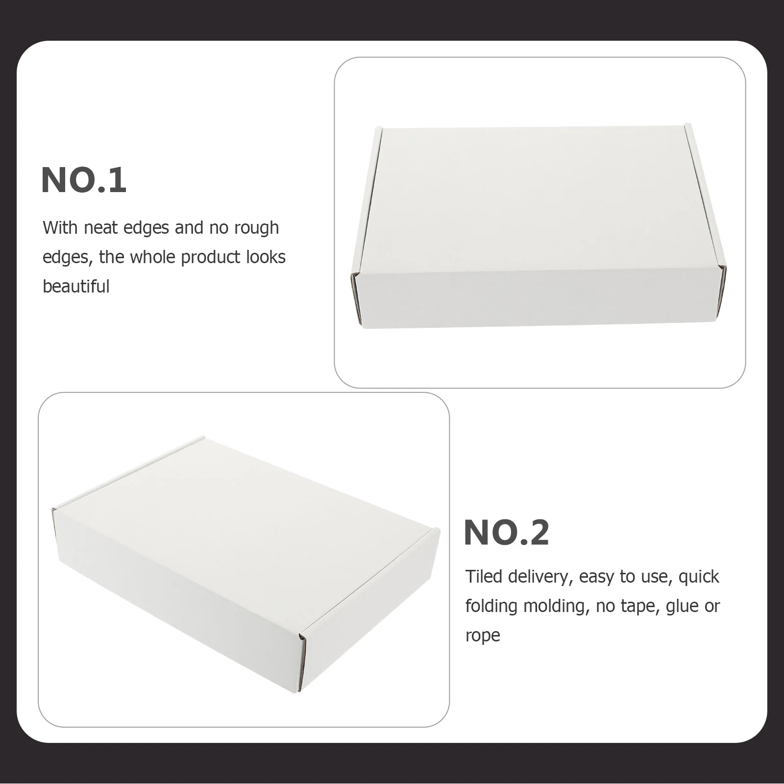 20 Pcs Packing Airplane Box Boxes Corrugated Package Gift Kraft Paper 15X10X4CM Storage Packaging White