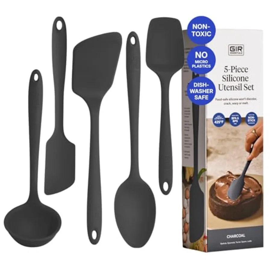 

Piece Silicone Kitchen Utensils Set, Non-Toxic Cooking Utensils for Cooking and Baking, Heat Resistant, Food Grade, Dishwasher