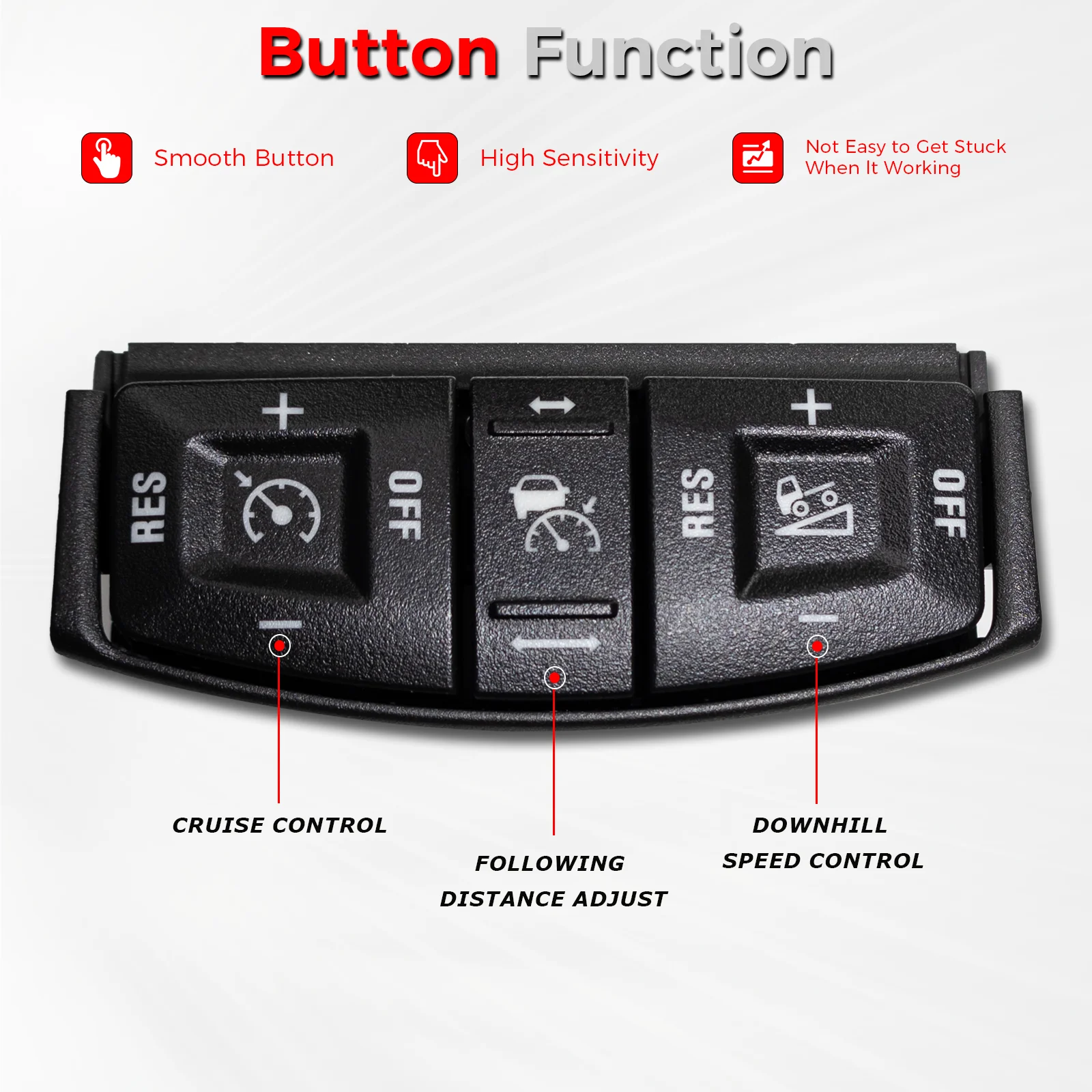 1870911 Steering Wheel Truck Panel Cruise Control Hill Descent Distance Adjust High-quality Control Switch For Scania R Series