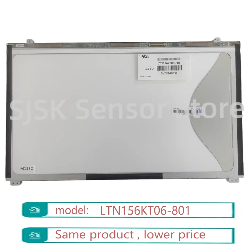 NUEVO Panel LCD TFT de 15,6 pulgadas, 1600*900, LTN156KT06-801, pantalla de 1366 × 768