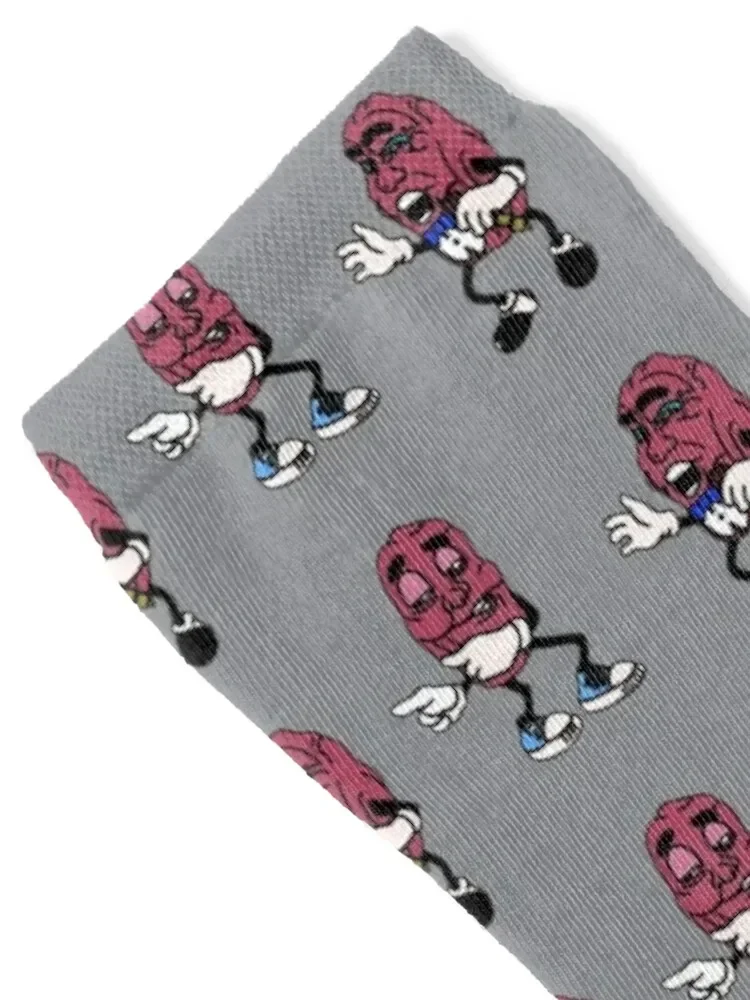 The California Raisins With Grey Background Socks happy custom kids Men's Socks Women's