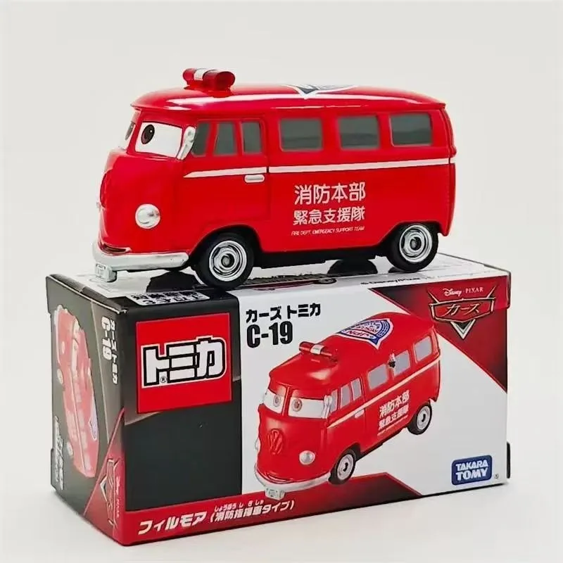 TAKARA TOMY Tomica Disney Cars C-19 Fillmore Feuerwehrauto Legierung Spielzeug Motor Druckguss Metall Modell Kinderspielzeug Geschenke