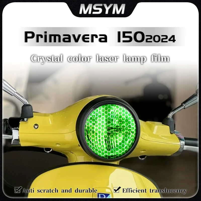 

For VESPA Primavera 150 2024 Honeycomb laser film headlight film taillight film transparent protective film accessories