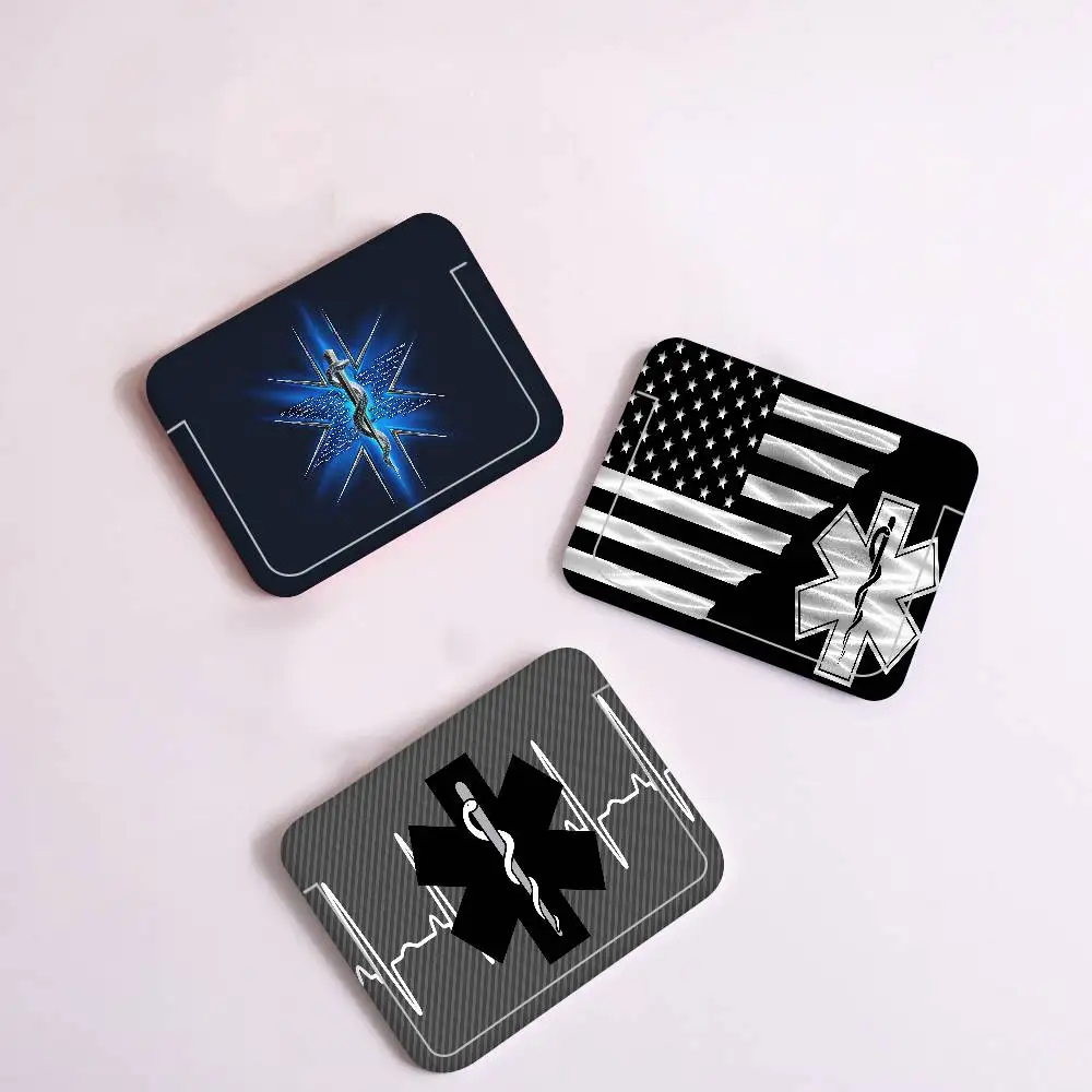 Ems Star Of Life Credential Badge Holder Lanyard for Business Meeting Visiting Hang Pass Tag ID Card Protector Case