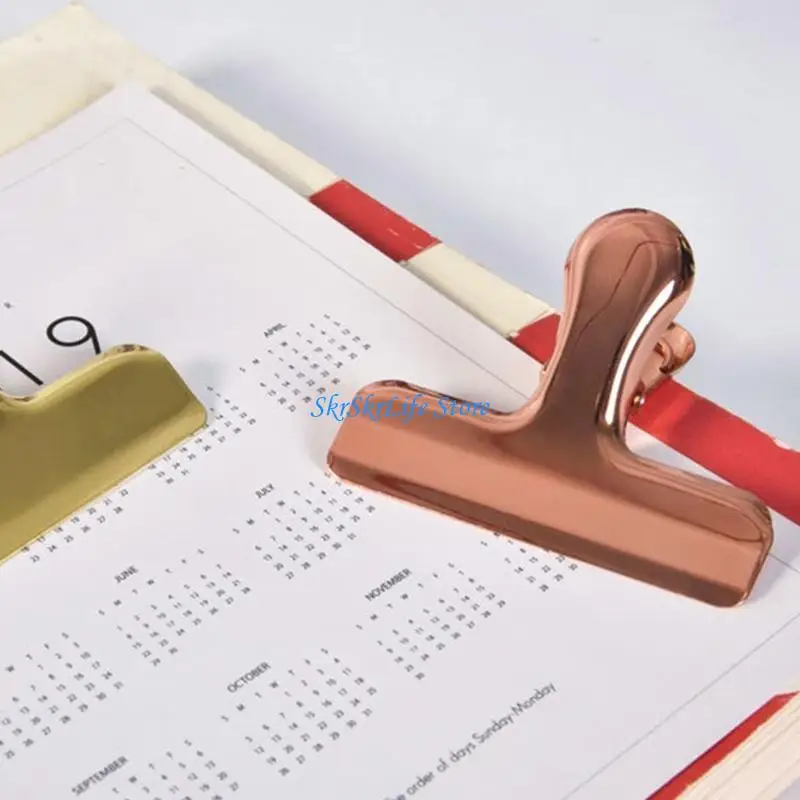 

E65E Металлические зажимы для бумаги из нержавеющей стали Clip Компактные шарнирные зажимы для пробковой доски