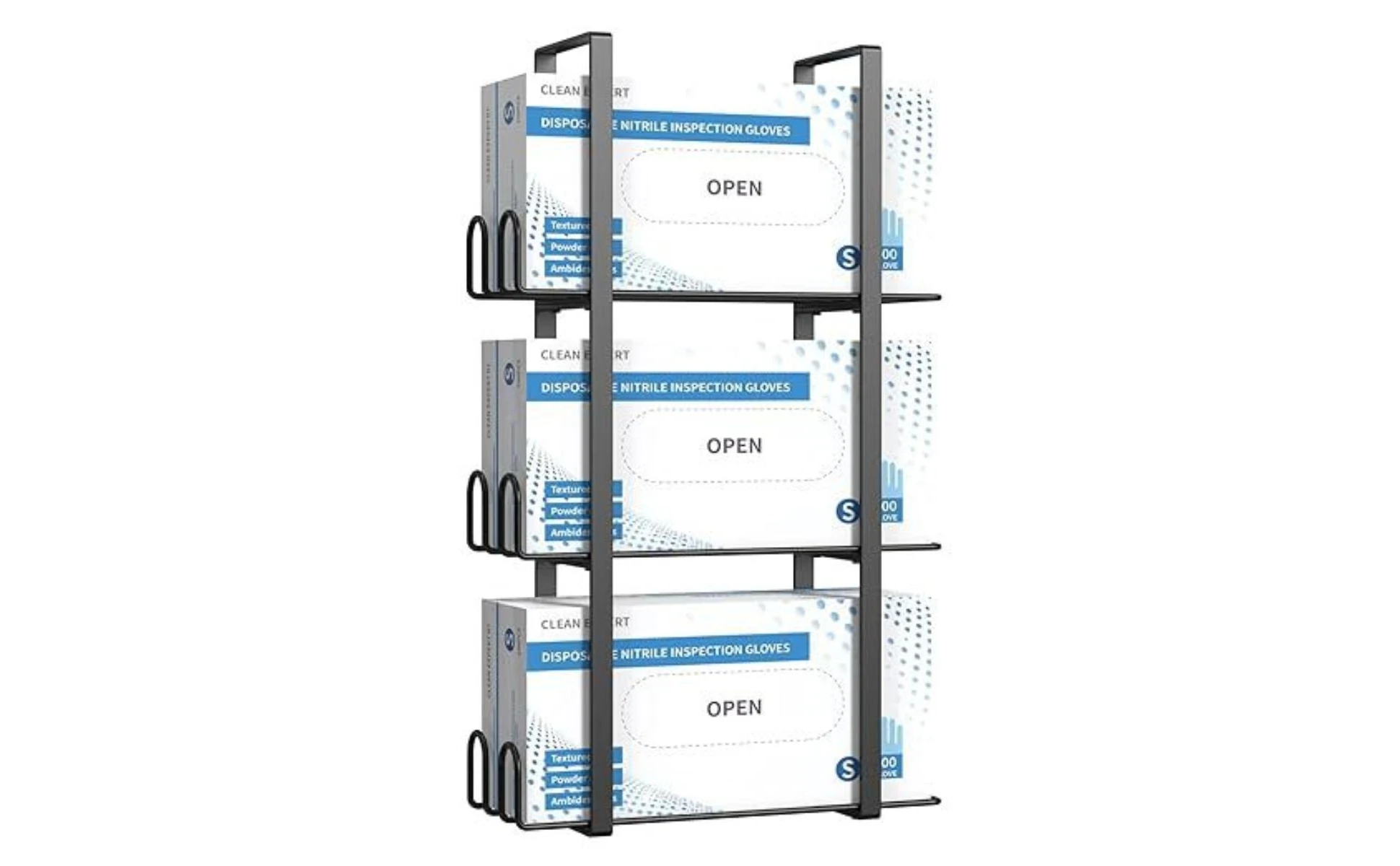 Wall-Mounted Storage Rack Space-Saving Three-Tier Storage Rack Wall-Mounted Organizer Narrow Slim for Labs, Kitchens
