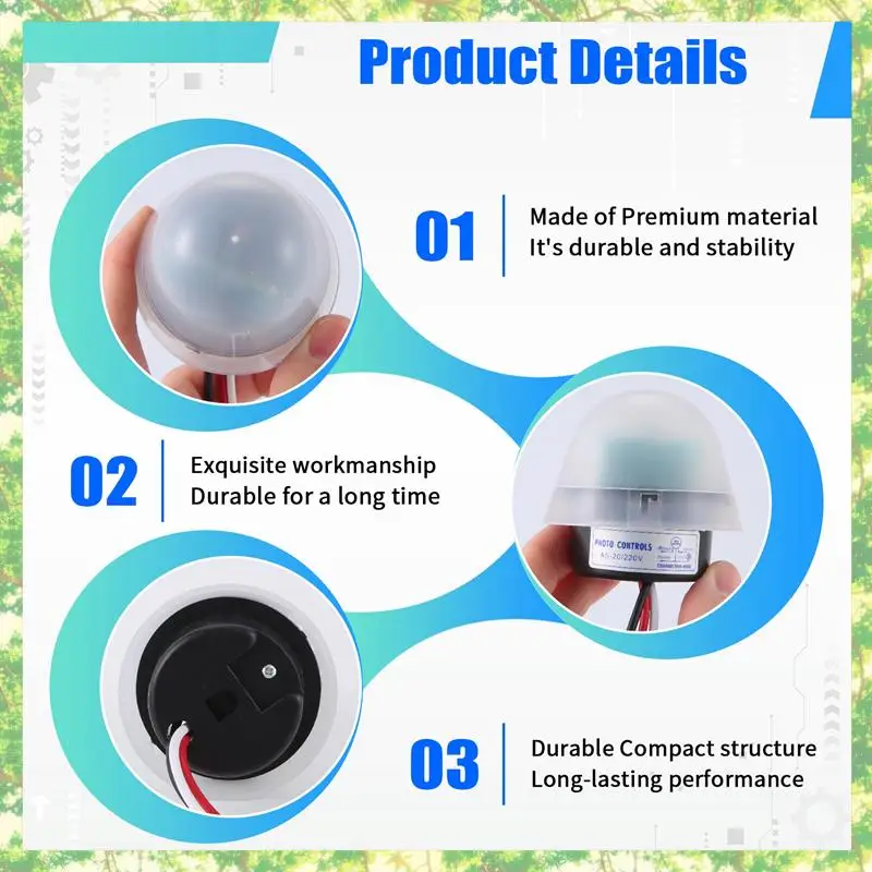 الذكية التلقائي السيارات على قبالة الكهروضوئية ضوء الشارع مفتاح لمبة C التيار المتناوب 220 فولت 50-60 هرتز 10A التحكم في الصور مفتاح مستشعر فوتوسويتش