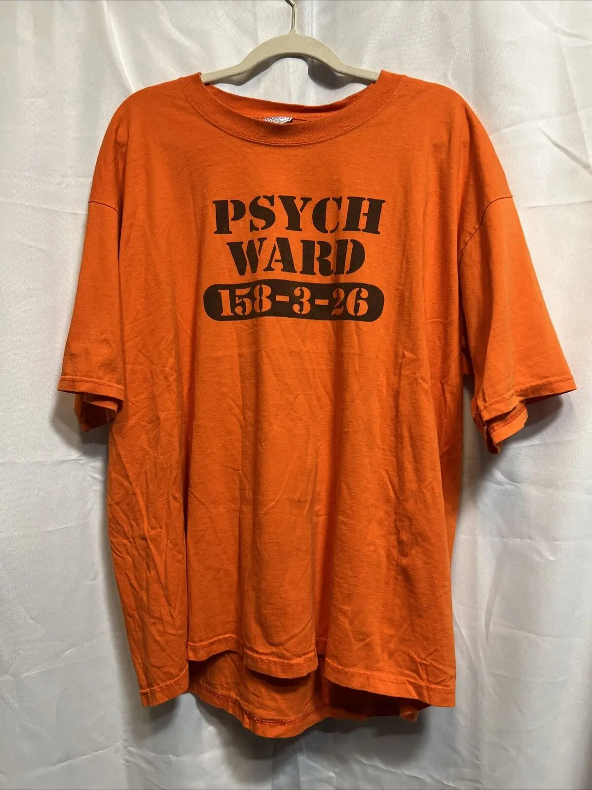 All Sports Psych Ward 158 3 26 Prisoner Orange T Shirt 2X