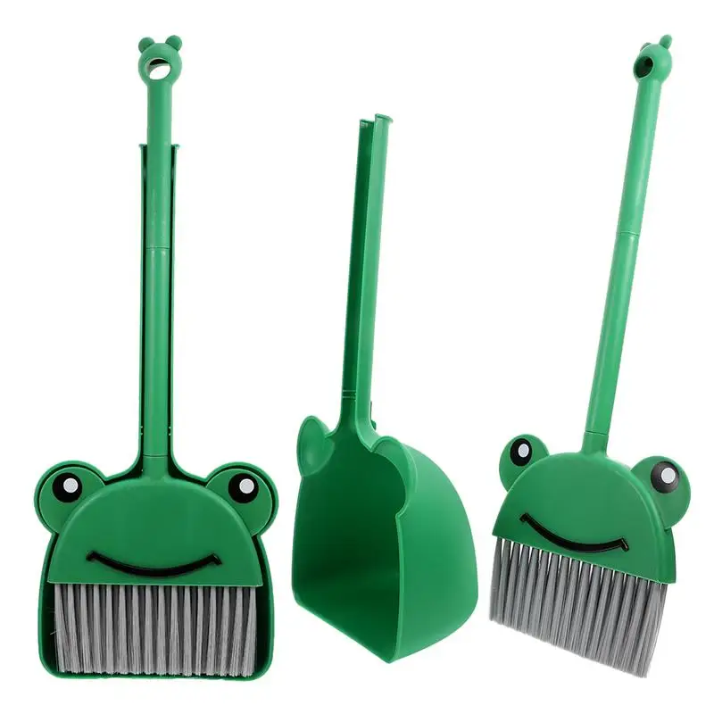 

2 Sets Toddler Dustpan And Broom Kit Kindergarten Kids Cleaning Tools Children Housekeeping Helper