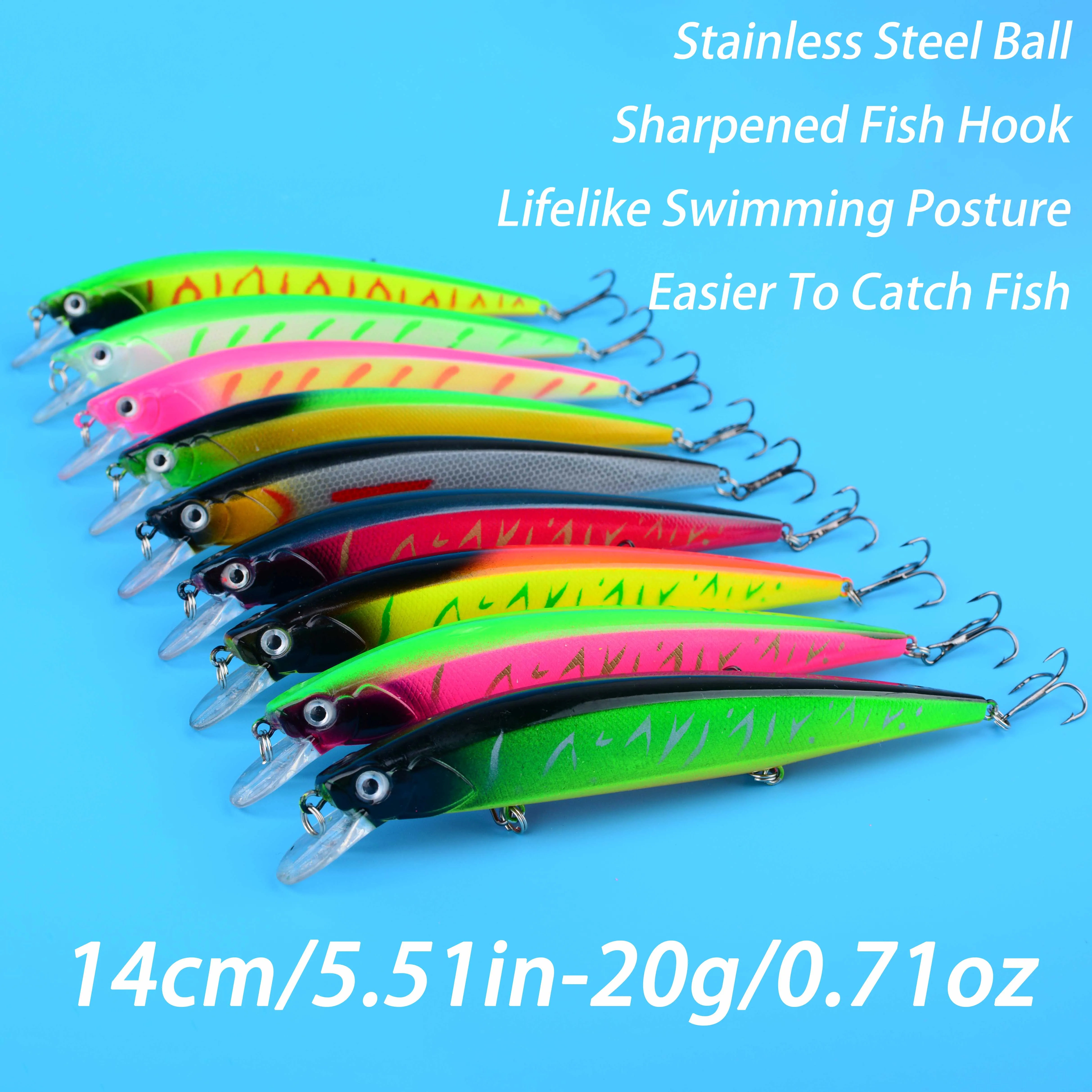 Jerkbait flotante 14cm Señuelo Wobbler para lubina y lucio - imagen 5