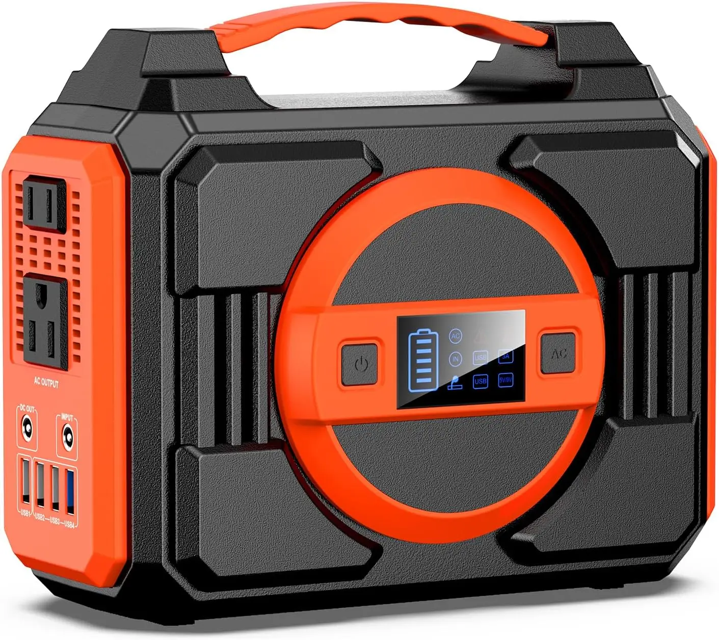 

300W Portable Power Station 220Wh Solar Generator Backup Battery Pack with AC Outlet for Camping Home Emergency