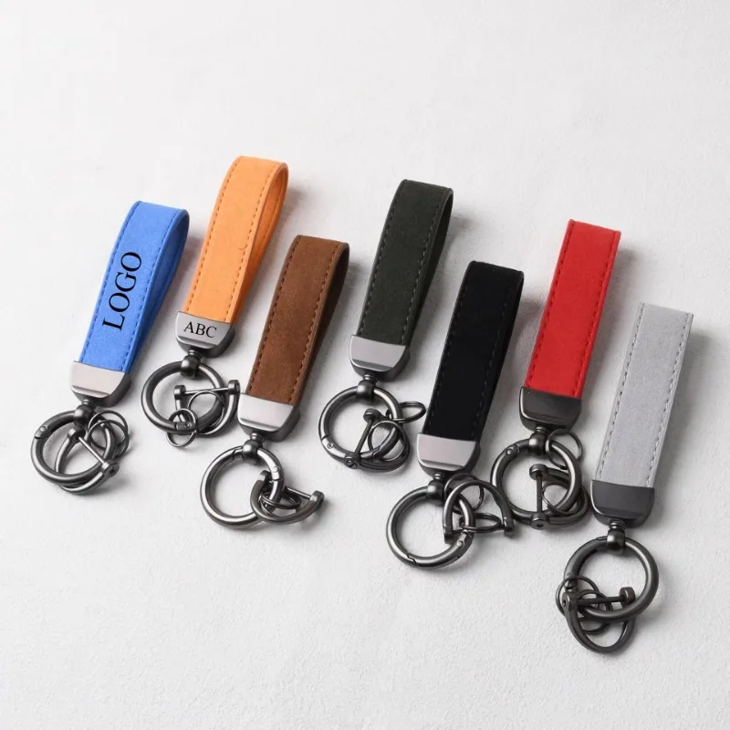 

Customized LOGO Keychain Blank Flip Fur Laser Engrave Car Keyring Pendant Personalized Simple and Fashionable Key Ring Gifts