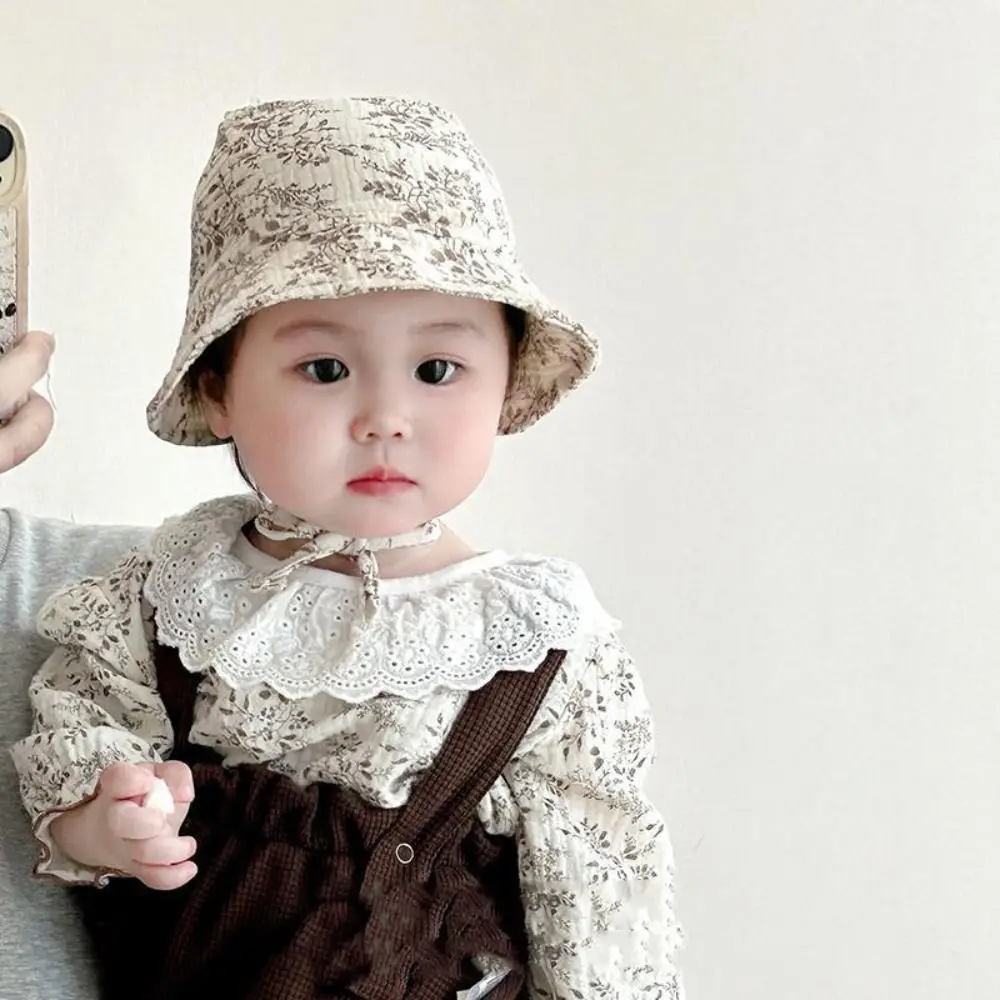 

Fashion Lace Ruffle Newborn Sun Hat Princess Sweet Infant Bucket Hat Sunscreen Cute Baby Fisherman Hat Outdoor