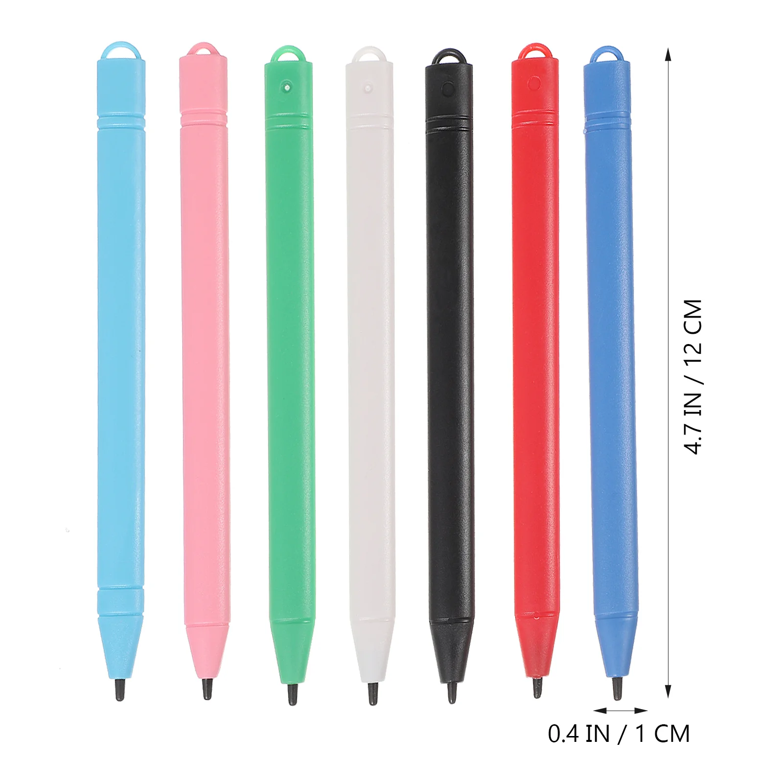 7 Pcs LCD Stylus Black Pens Painting Supplies Tablet Electronic Products Graffiti Doodle Board Plastic Drawing Child