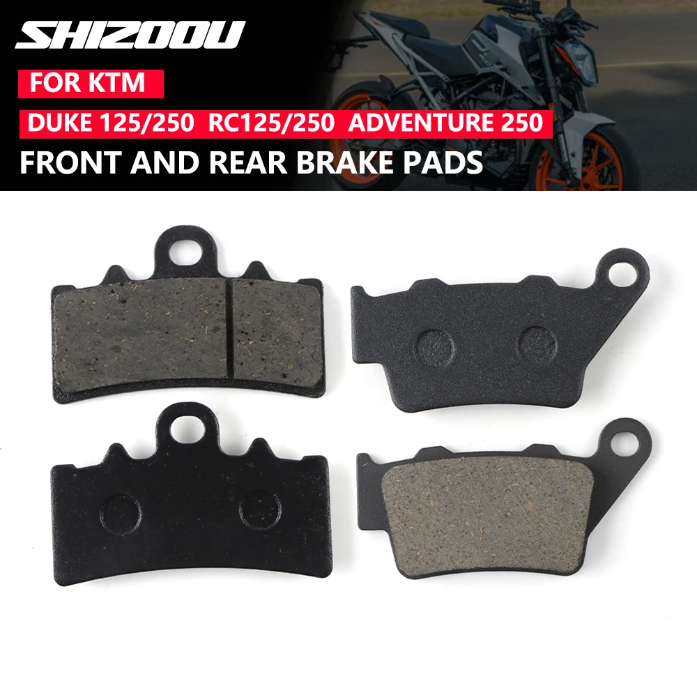 Pastillas de freno delanteras y traseras para motocicleta, para KTM Duke125 2011-2024 Duke200 12-21 Duke250 2014-24 Duke390 2013-24 Duke 125 200 250 390