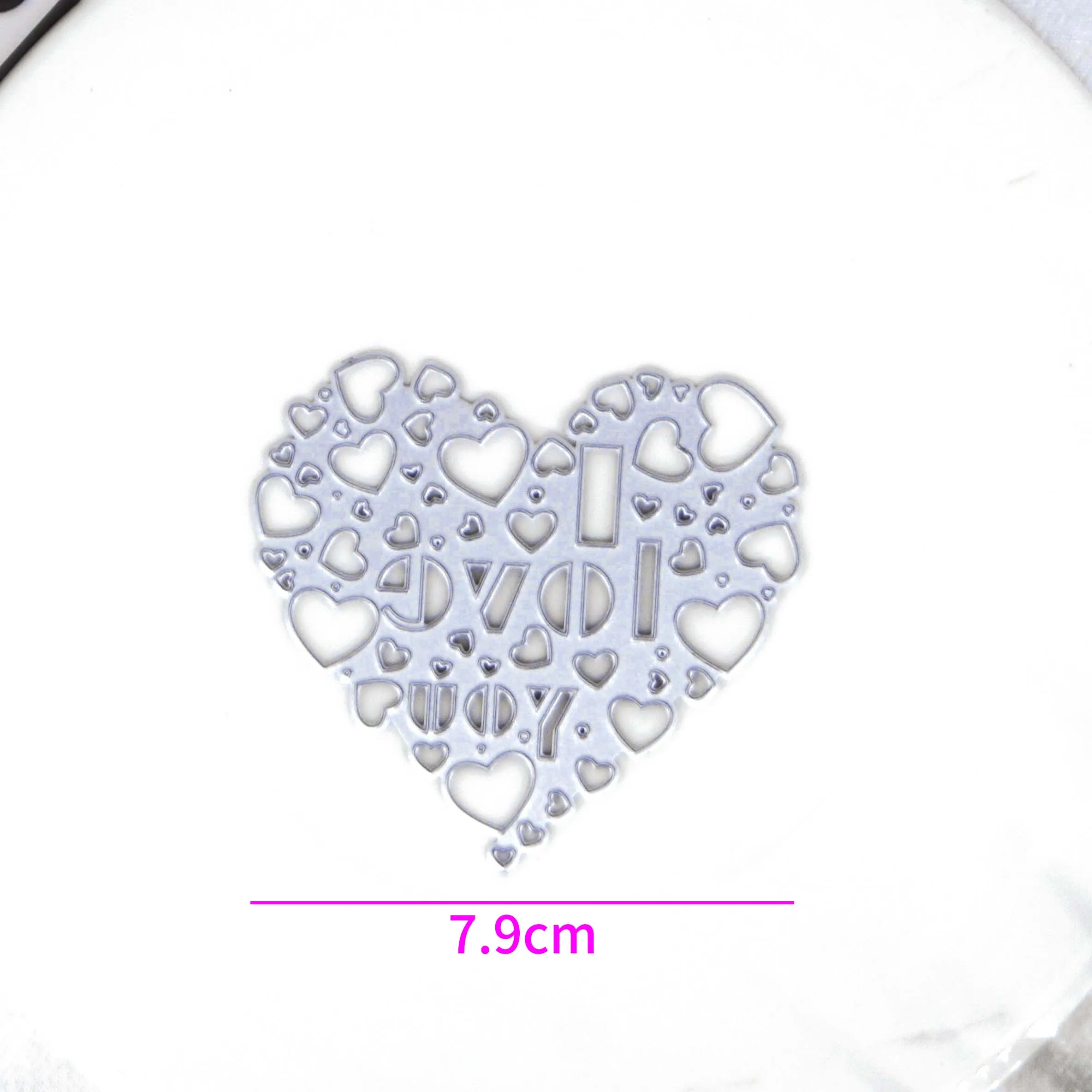 Love Heart Cover Border Metal Cutting Die For Scrapbooking Greeting Card Making Handmade DIY Embossing Die Mould Stencil Paper C