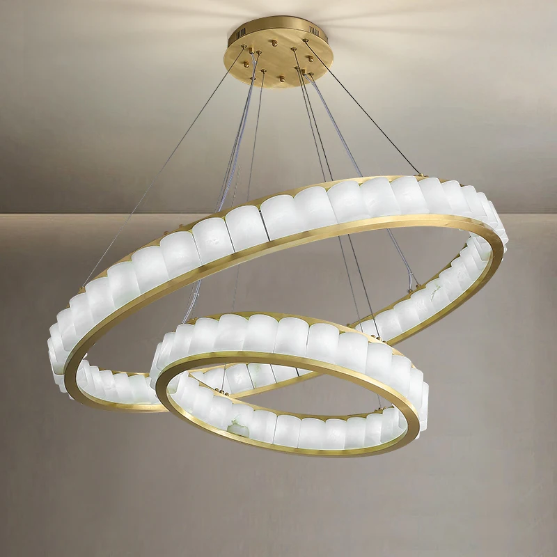 

A sleek Nordic-inspired ceiling light featuring clean lines and a soft, dimmable glow with natural Marble accents for minimalist
