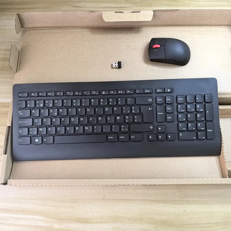

Belgium layout ultra-thin Wireless Combos Keyboard Mouse For Lenovo KBRF3971 Business office gaming keyboard