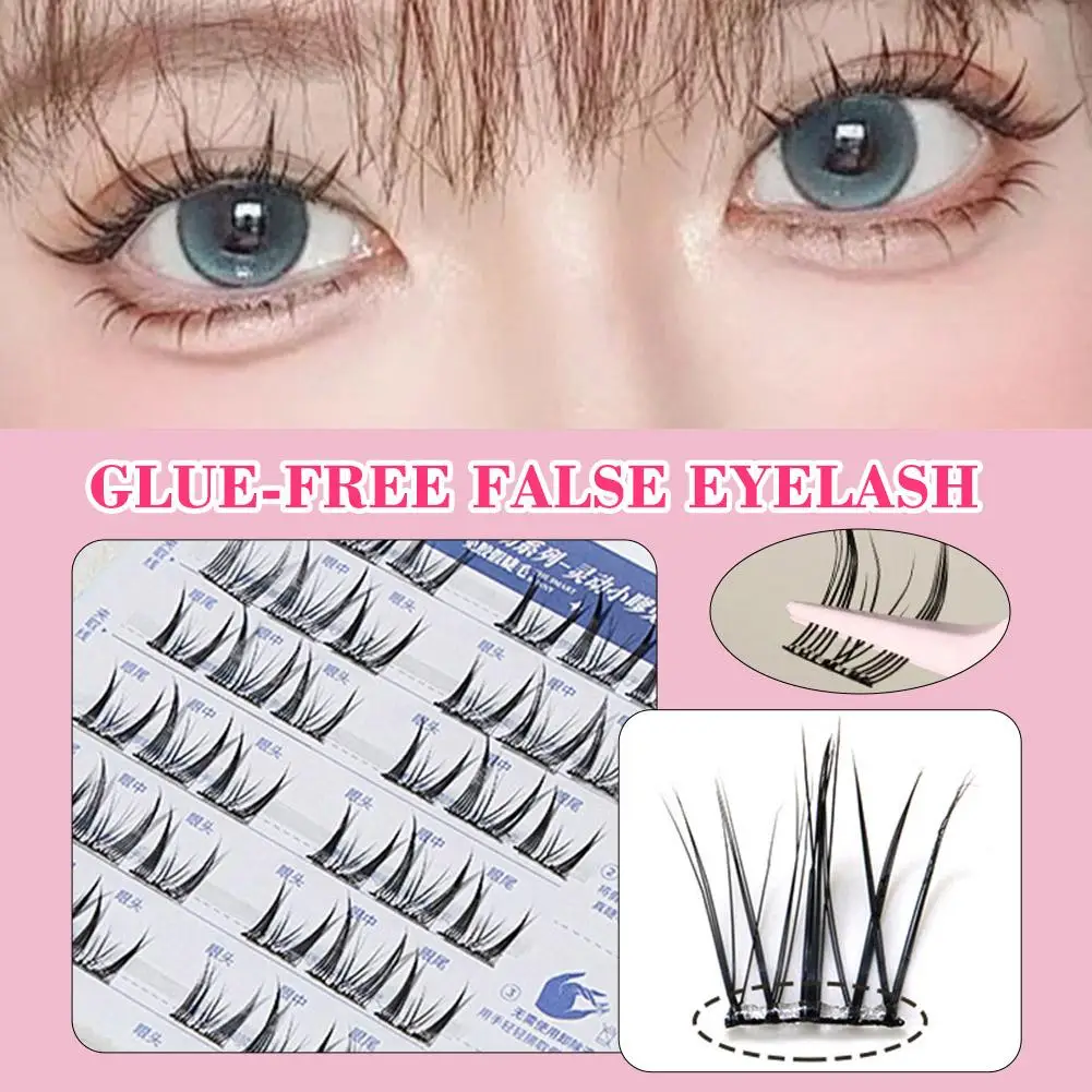 接着剤不要のつけまつげ韓国メイク DIY 自己粘着性ナチュラルまつげまつげ自己粘着性まつげセグメントツールマンガ M X5U1
