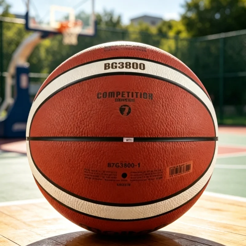 Molten BG3800 FIBA Approved Basketball, Official Size 7 Indoor/Outdoor Game Ball, Durable Composite Leather with Superior Grip