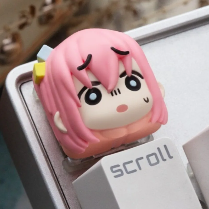 BOCCHI THE ROCK! Anime Keycaps Resin Artisan Keycap 3D Stereoscopic Customized Artisan Key Caps Mechanical Keyboard Accessories