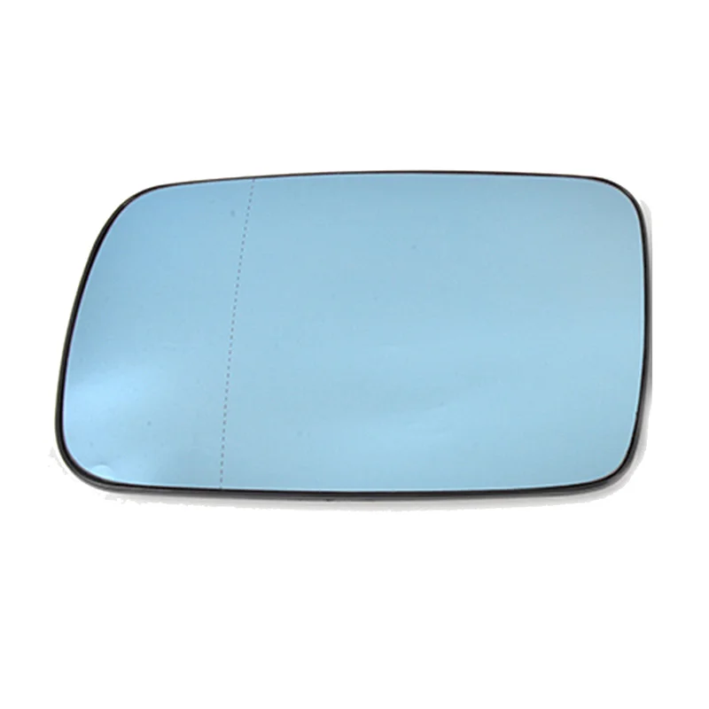 1Pair Car Rearview Side Door Mirror Blue Glass Lens Heated for BMW E46 E65 E66 E67 2001-2008 51167028427 51167028428