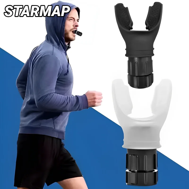 1 Pezzo Dispositivo Portatile per Esercizi Respiratori Polmonari, Allenamento di Resistenza con Resistenze Regolabili per lo Sport