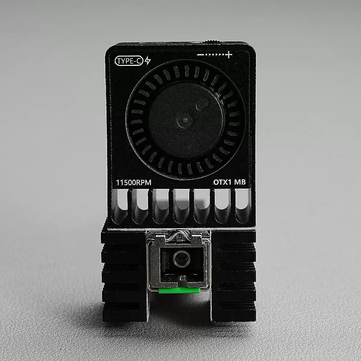 All‑Aluminum Heatsink Speed‑Adjustable Fan, 11500RPM for SFP Optical Module Photoelectric Conversion