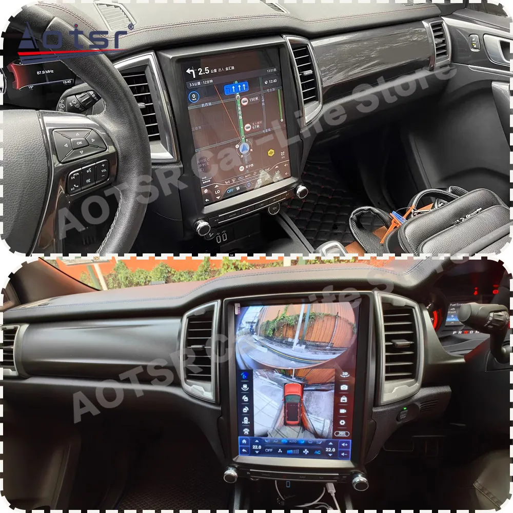 LHD RHD AI Voice Screen Multimedia Stereo Android 13 For Ford Ranger F550 Everest 2015~2020 GPS Navigation Car Radio Head Unit