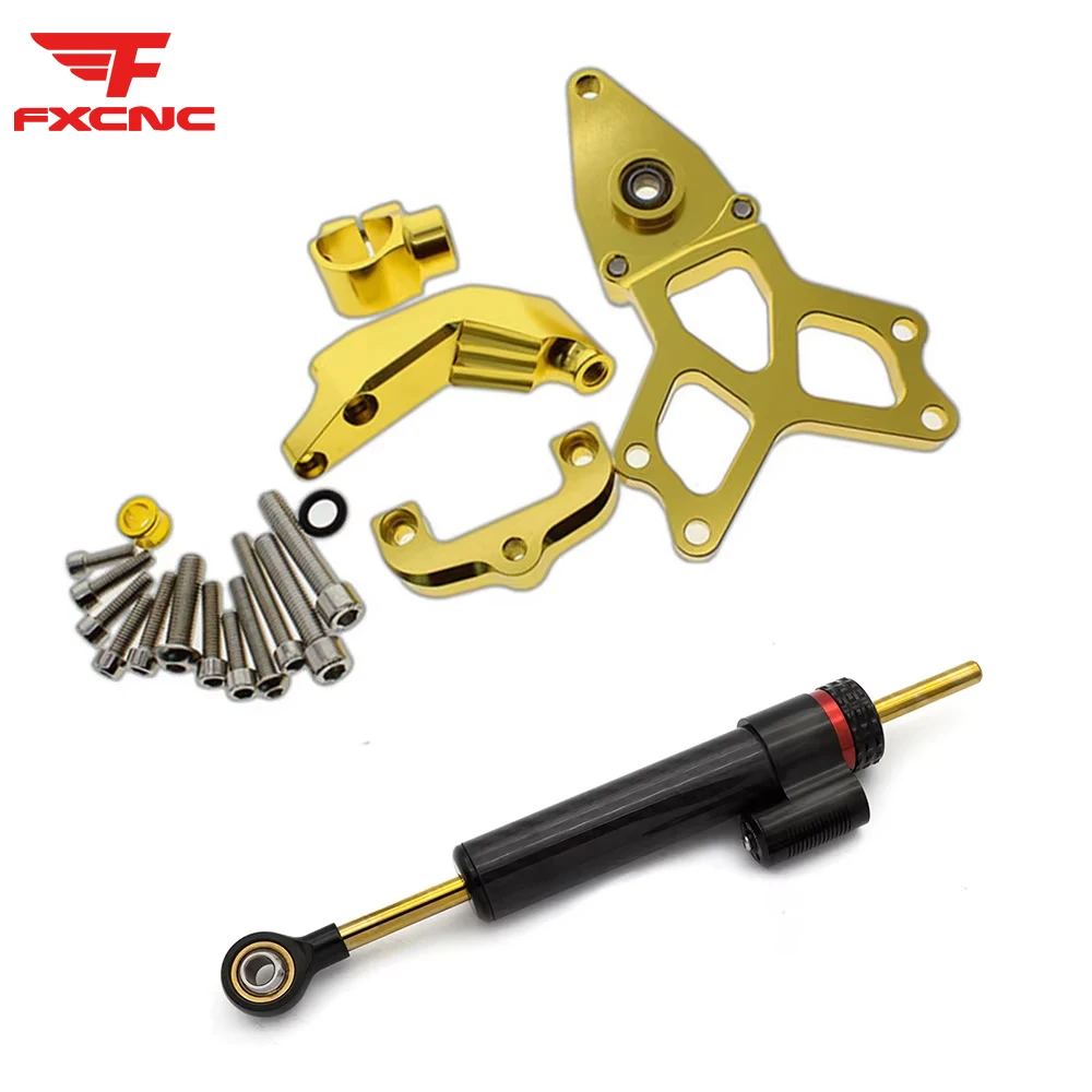 

Для Honda CBR1000R 2008-2016 мотоциклетный стабилизатор с ЧПУ, зажим рулевого демпфера, монтажный кронштейн, комплект поддержки рулевого демпфера