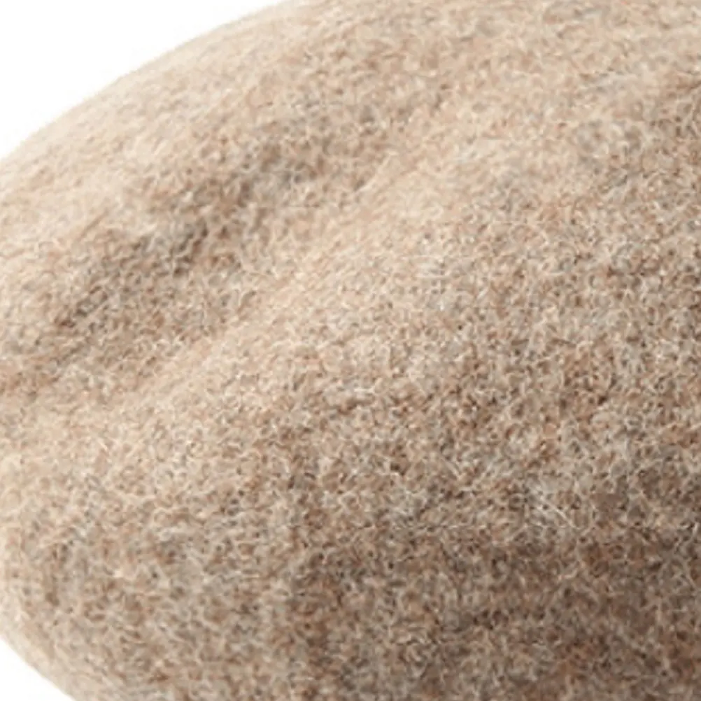 

Warm Baby Beret For Girls Children Wool Blended Hat Lightweight Breathable Cute Autumn Winter Spring Headwear Mocha