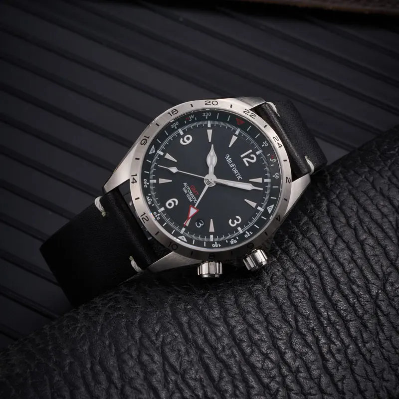 Milifortic 39.5mm GMT Sport Watches For Man S103 NH34 Automatic