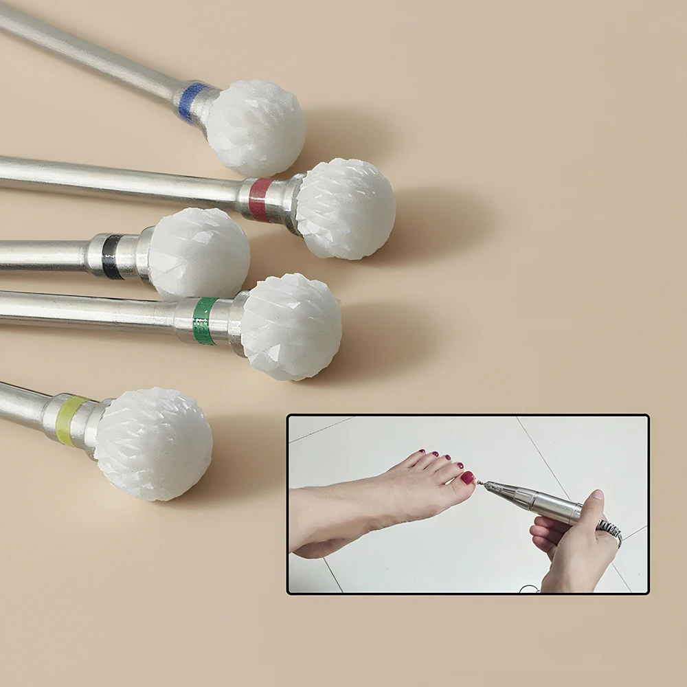 لقم مثقاب أظافر من السيراميك لإزالة مسامير القدم وتلميع الأظافر وأدوات مانيكير وباديكير احترافية #3