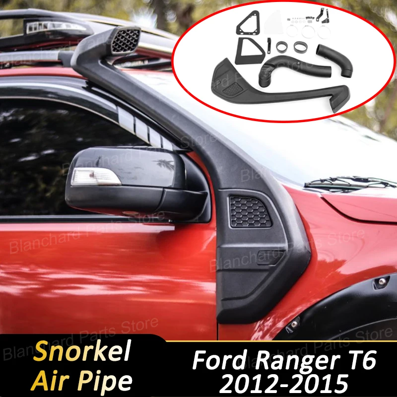 Car Snorkel Air Pipe For Ford Ranger T6 2012-2015 Pickup High Position Intake Pipe Water Hose Water Wading Device BodyKit