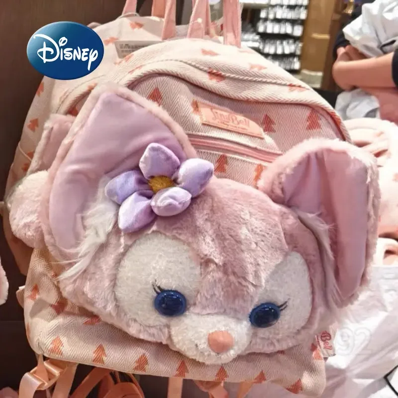 Disney Original New Doll Backpack Luxury Brand Women's Backpack Cartoon Travel Women's Bag Fashion Trend Girl School Bag