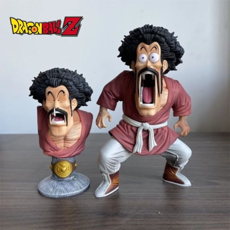 18cm Dragon Ball Z Mister Satan Figure Replace Head Hercule Figurine Pvc Gk Action Figures Collection Ornament Model Toys Gifts