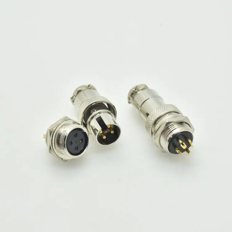 

10PCS Opening diameter 16mm electrical connector GX16-4P reverse installation male and female aviation plug