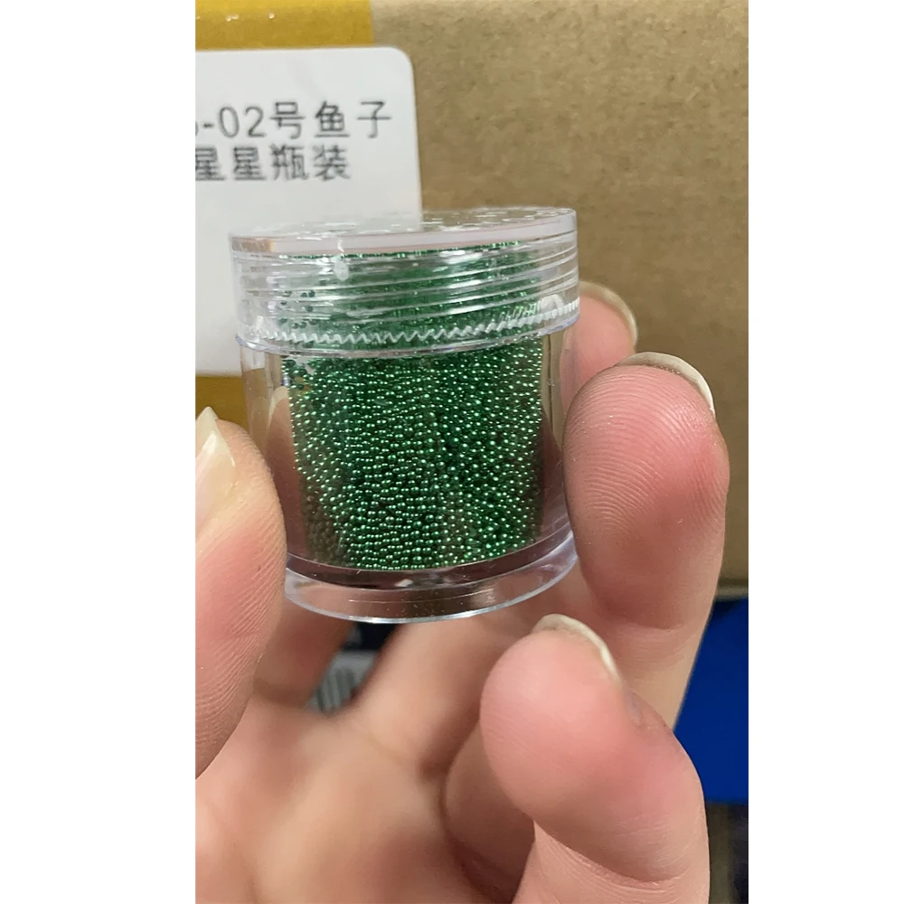 1 Bottle Nail Caviar Beads 23 Colors 0.6mm Mini Glass Metal Pearl Bead 3D Nail Design Rhinestone Jewelry DIY Manicure Decoration