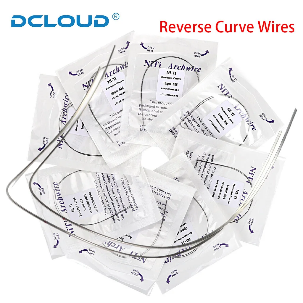 20 Stücke/10 Packungen Dental Kieferorthopädische Super Elastische Niti Bogen Drähte Reverse Curve Bögen Runde Rechteckige Zahnarzt Ortho Materialien – Detail 4